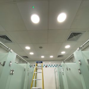 Full Circuit Electrical - Commercial lighting installation in a changing room