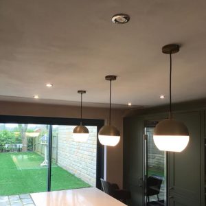 Full Circuit Electrical - Domestic Kitchen Hanging Light Changing Fixture Installation - After