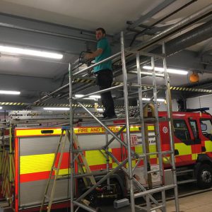 Full Circuit Electrical - After commercial LED light installation for a fire station